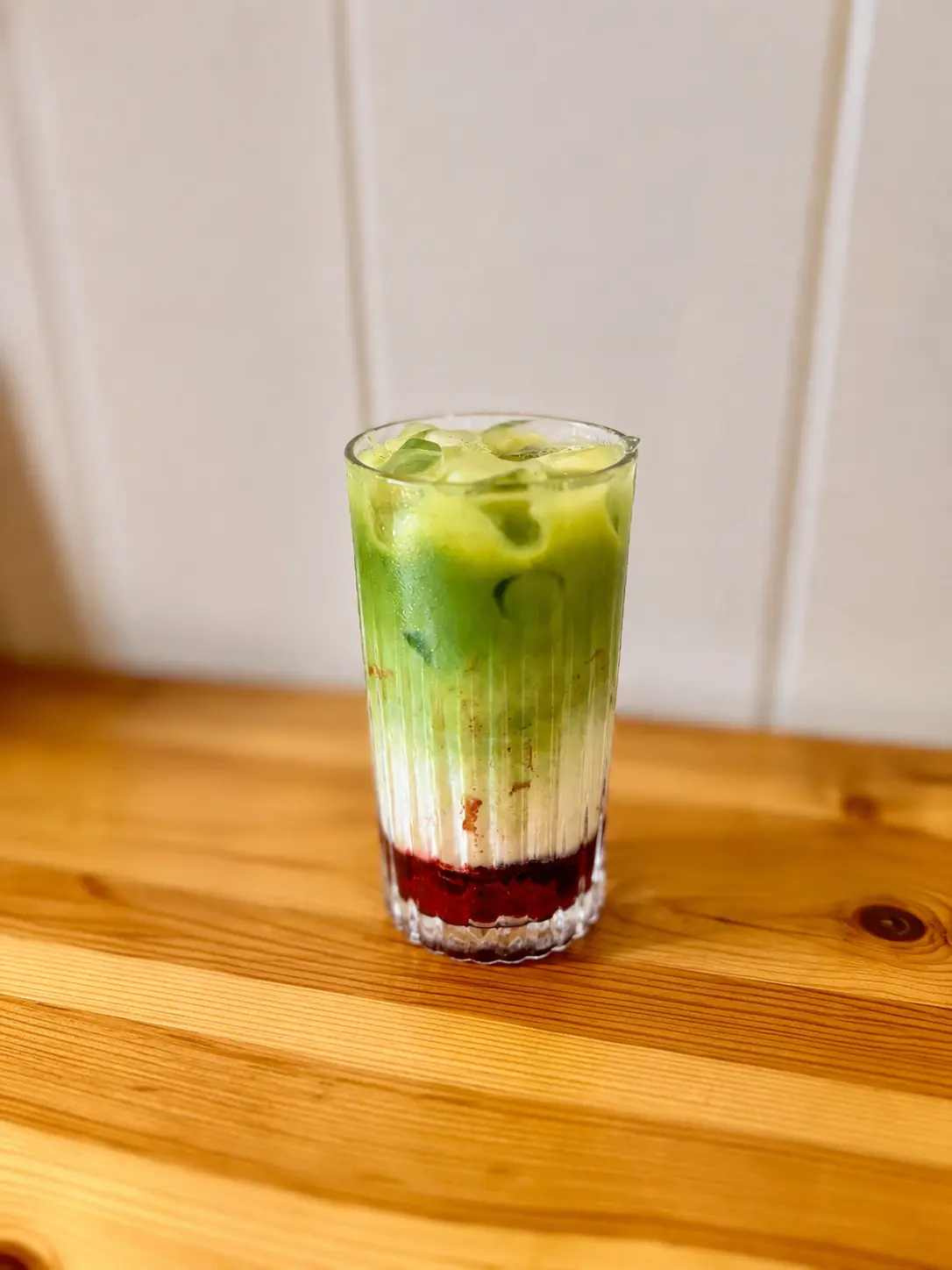 Matcha latte gelado